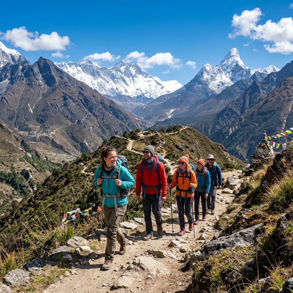 Group of travellers