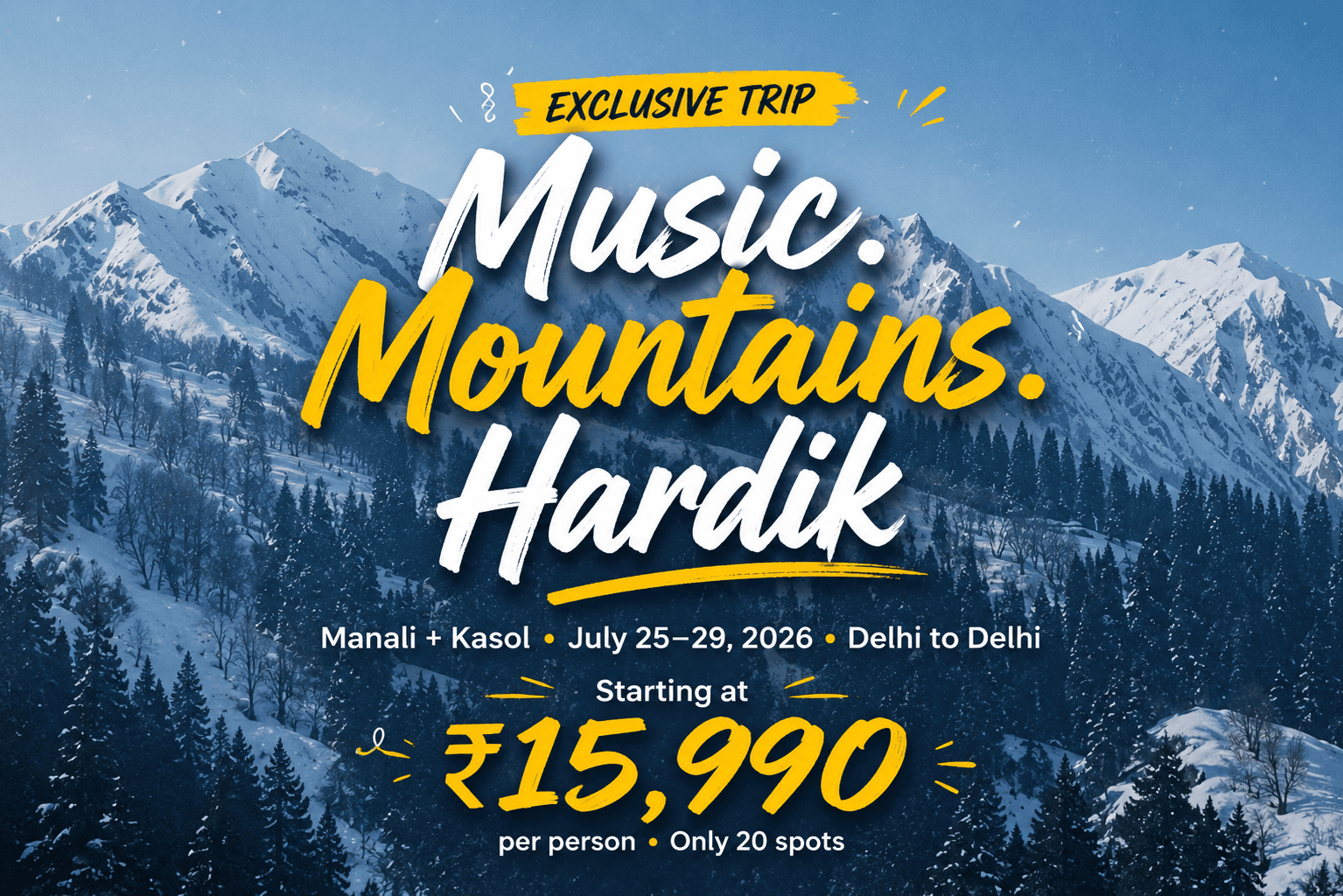 Pahadon Ki Awaaz: Manali Kasol Trip with Hardik Vaishnav