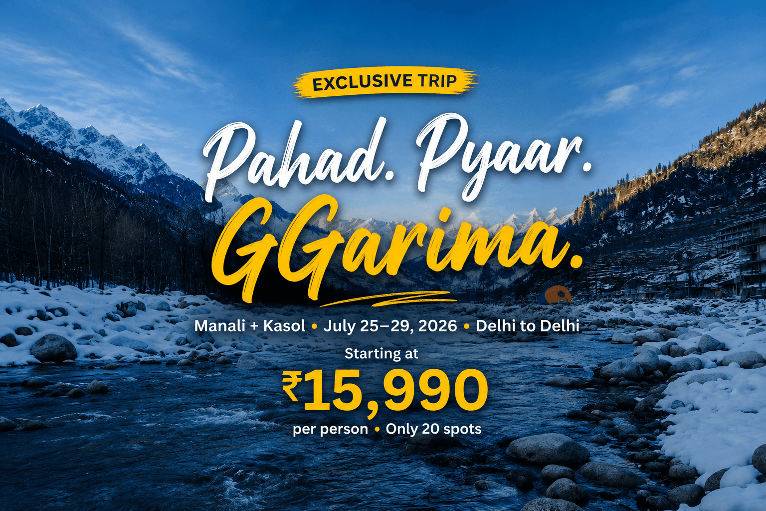 Mountains & Melodies: Manali Kasol Trip with GGarima